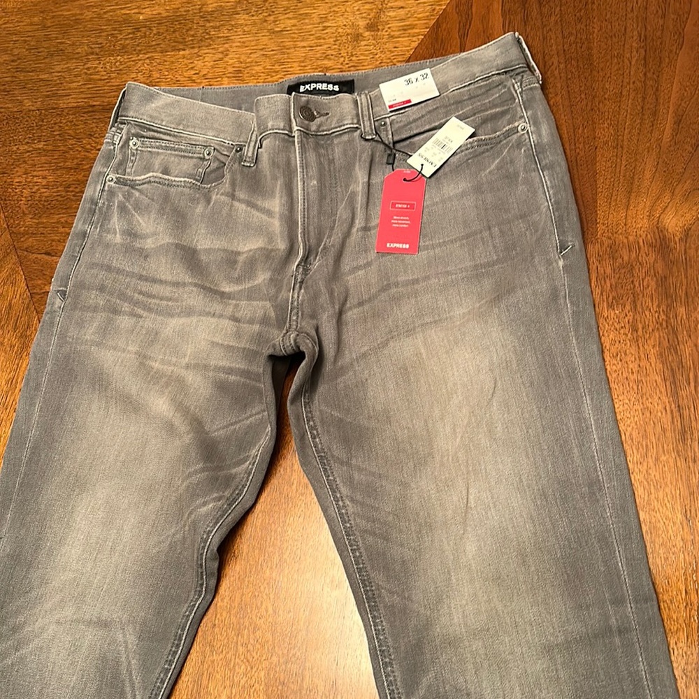 Gray jeans from express 36 waist 32 length ; never worn